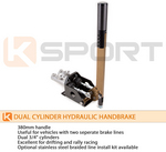 Ksport Dual Cylinder Hydraulic Hand Brake